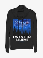 Star Wars Believe AT-AT Reindeer Vader Sleigh Girls T-Shirt