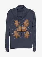 Star Wars Gingerbread Cookie Cowl Neck Long-Sleeve Girls Top