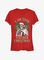 Star Wars Santa Vader I Am Your Father Christmas Girls T-Shirt