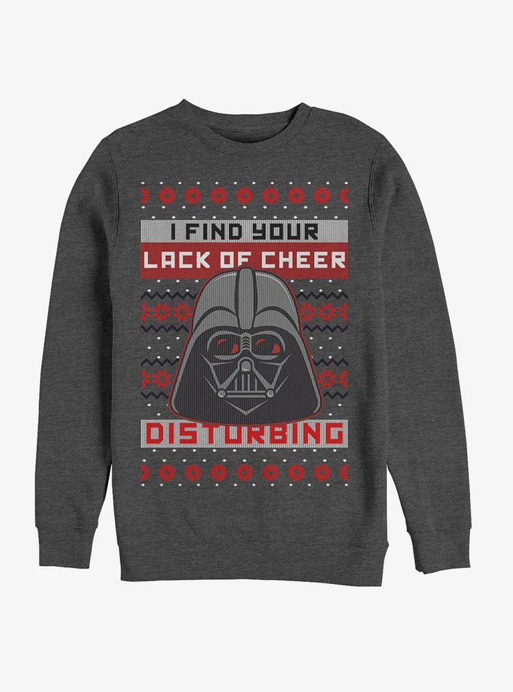 Star Wars Vader Lack of Cheer Ugly Christmas Crew Sweatshirt