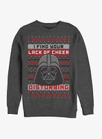 Star Wars Vader Lack of Cheer Ugly Christmas Crew Sweatshirt