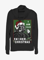 Star Wars Santa Vader Father Christmas Cowl Neck Long-Sleeve Girls Top