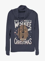 Star Wars Chewbacca Wookiee Little Christmas Cowl Neck Long-Sleeve Girls Top