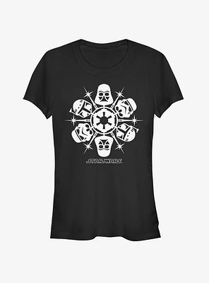 Star Wars Empire Dark Side Snowflake Girls T-Shirt