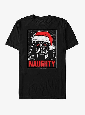 Star Wars Santa Vader Just Plain Naughty T-Shirt