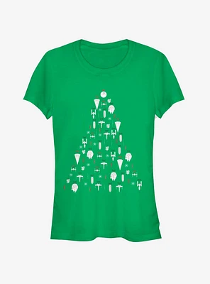 Star Wars Ornament Christmas Tree Girls T-Shirt
