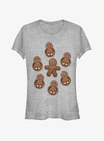 Star Wars Gingerman Porg Christmas Cookies Girls T-Shirt