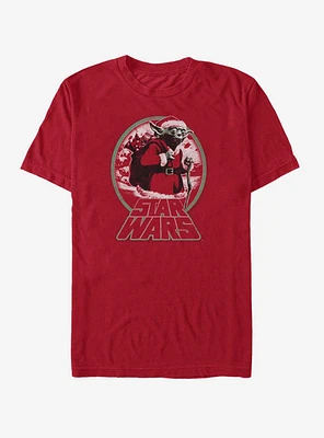 Star Wars Yoda Santa Snow Globe T-Shirt