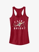 Disney Peter Pan Tinker Bell Fairy Bright Christmas Light Girls Tank