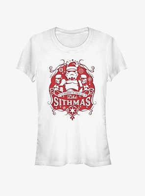 Star Wars Santa Storm Trooper Sithmas Christmas Girls T-Shirt