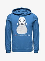 Star Wars Storm Trooper Snowman Naughty Nice Hoodie