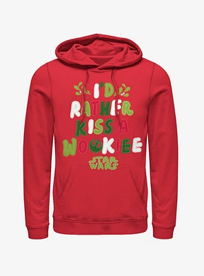 Star Wars Kiss A Wookiee Mistletoe Hoodie