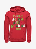 Star Wars Kiss A Wookiee Mistletoe Hoodie