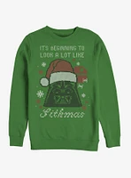 Star Wars Santa Vader Sithmas Christmas Crew Sweatshirt