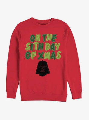 Star Wars Vader Sith Day of Christmas Crew Sweatshirt