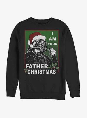 Star Wars Santa Vader Father Christmas Crew Sweatshirt