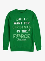 Star Wars Want The Force Christmas Crew Sweatshirt