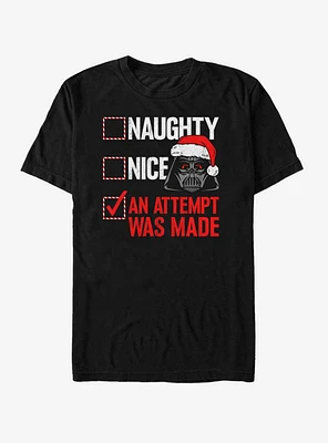 Star Wars Santa Vader Attempt Was Made T-Shirt