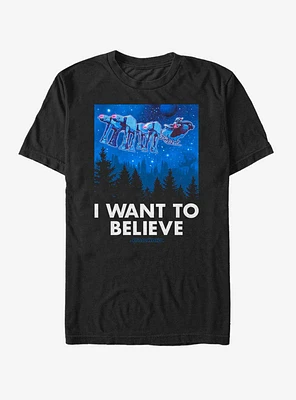 Star Wars Believe AT-AT Reindeer Vader Sleigh T-Shirt
