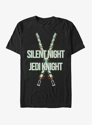Star Wars Silent Night Jedi Knight Lightsaber T-Shirt