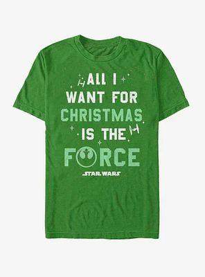 Star Wars Want The Force Christmas T-Shirt