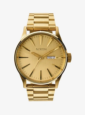 Nixon Sentry Ss All Gold Watch