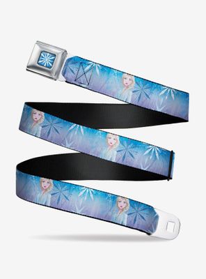 Disney Frozen 2 Mythical Elsa Pose Snowflakes Youth Seatbelt Belt