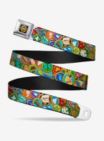 Disney Pixar Up Stacked Wilderness Explorers Badges Youth Seatbelt Belt