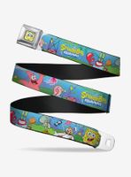 Spongebob Squarepants And Friends Logo Youth Seatbelt Belt