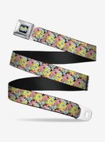 Spongebob Squarepants Characters Stacked Youth Seatbelt Belt