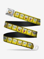 Spongebob Squarepants Expressions Filmstrip Youth Seatbelt Belt