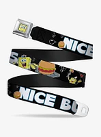 Spongebob Squarepants Krabby Patty Nice Buns Youth Seatbelt Belt
