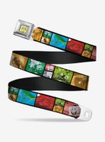 Spongebob Squarepants Krusty Krabs Cam Scene Blocks Youth Seatbelt Belt