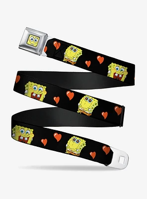 Spongebob Squarepants Love Eyes Hearts Youth Seatbelt Belt