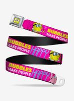 Spongebob Squarepants Patrick Starfish Pose Bubbles Make People Happy Youth Seatbelt Belt