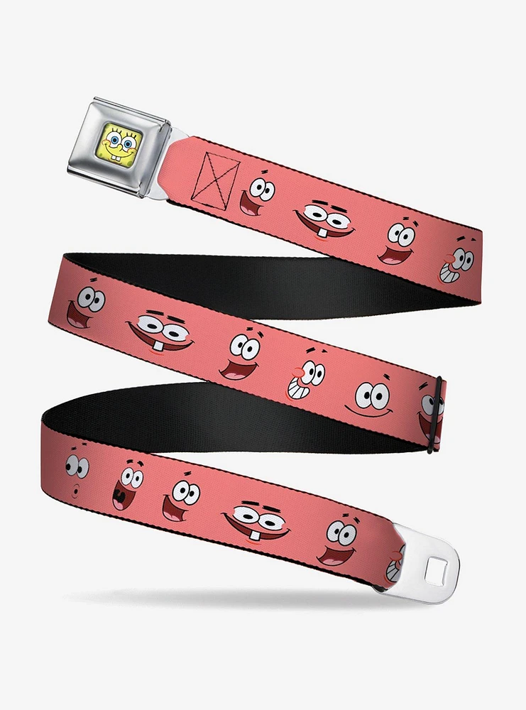 Spongebob Squarepants Patrick Starfish Expressions Youth Seatbelt Belt