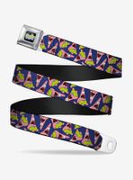 Spongebob Squarepants Patrick Starfish Pose Scattered Youth Seatbelt Belt