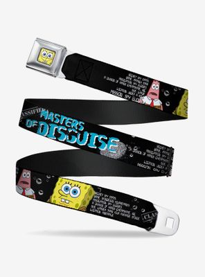 Spongebob Squarepants Patrick Starfish Spy Profile Masters Of Disguise Youth Seatbelt Belt