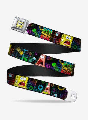 Spongebob Squarepants Surprised Patrick Jellyfish Youth Seatbelt Belt