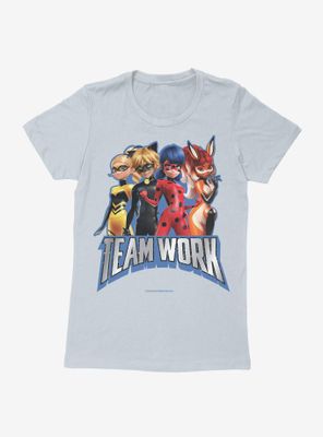 Miraculous: Tales Of Ladybug And Cat Noir Team Work Womens T-Shirt