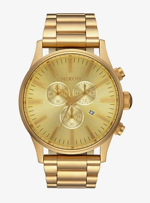 Nixon Sentry Chrono All Gold Watch