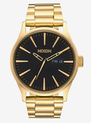 Nixon Sentry Ss All Gold Black Watch