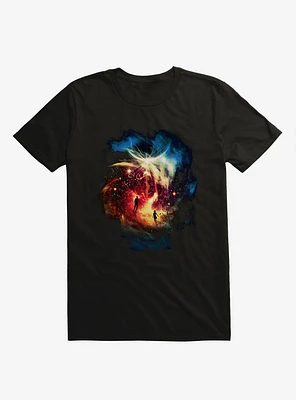 Synchronize Galaxy Black T-Shirt