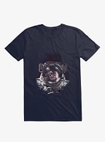 Albert Monkey Astronaut Navy Blue T-Shirt