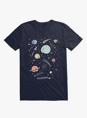 Asstronomy Space Navy Blue T-Shirt