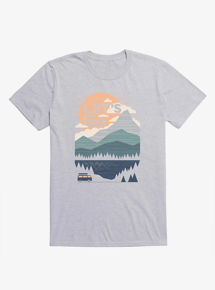 Let's Go Mountains Lake Van Sport Grey T-Shirt