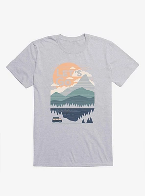 Let's Go Mountains Lake Van Sport Grey T-Shirt