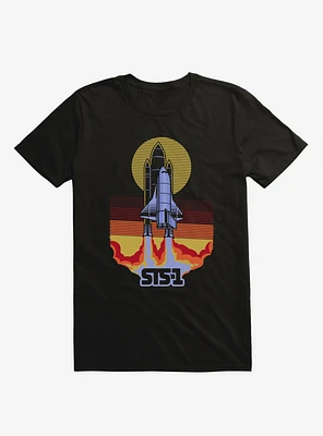 STS-1 Space Shuttle Black T-Shirt