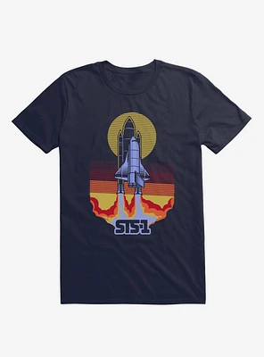 STS-1 Space Shuttle Navy Blue T-Shirt