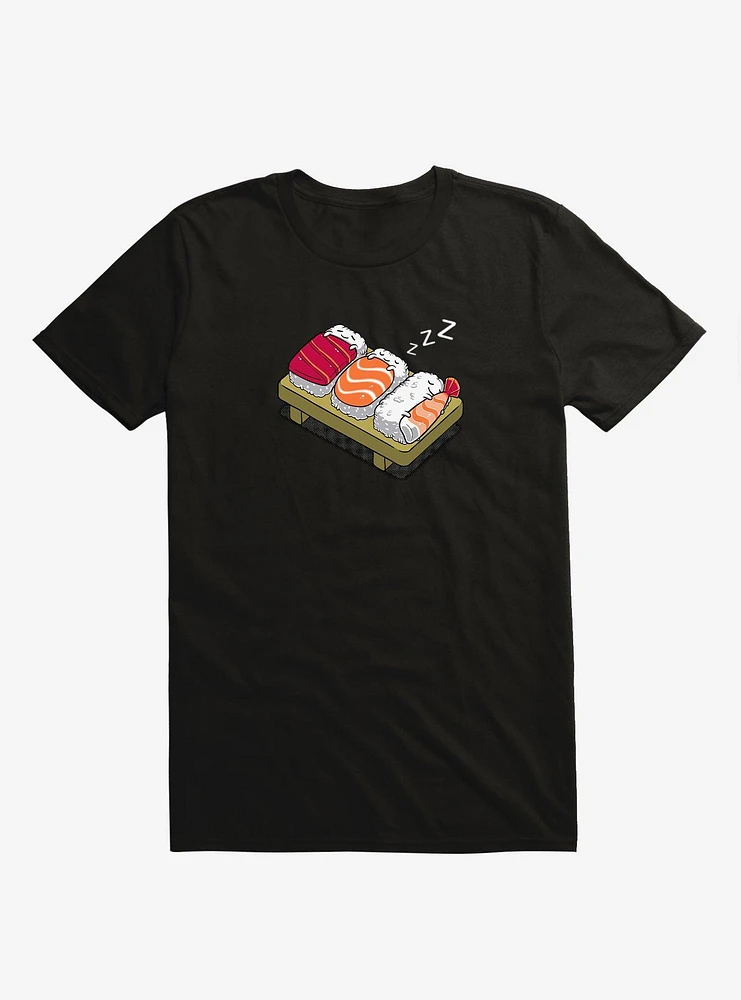 Sleeping Sushi Black T-Shirt